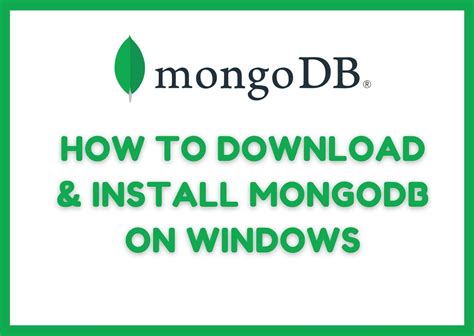 Mongodb installer download